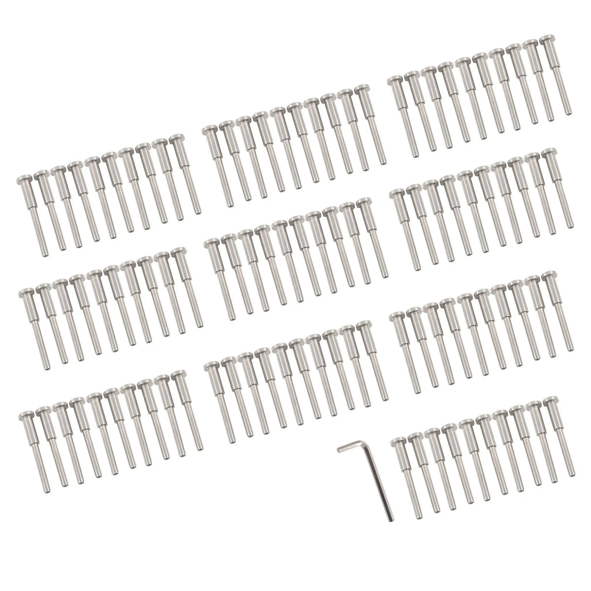 Cable Railing Kit (100 Pack) - Invisible Design for Various Applications