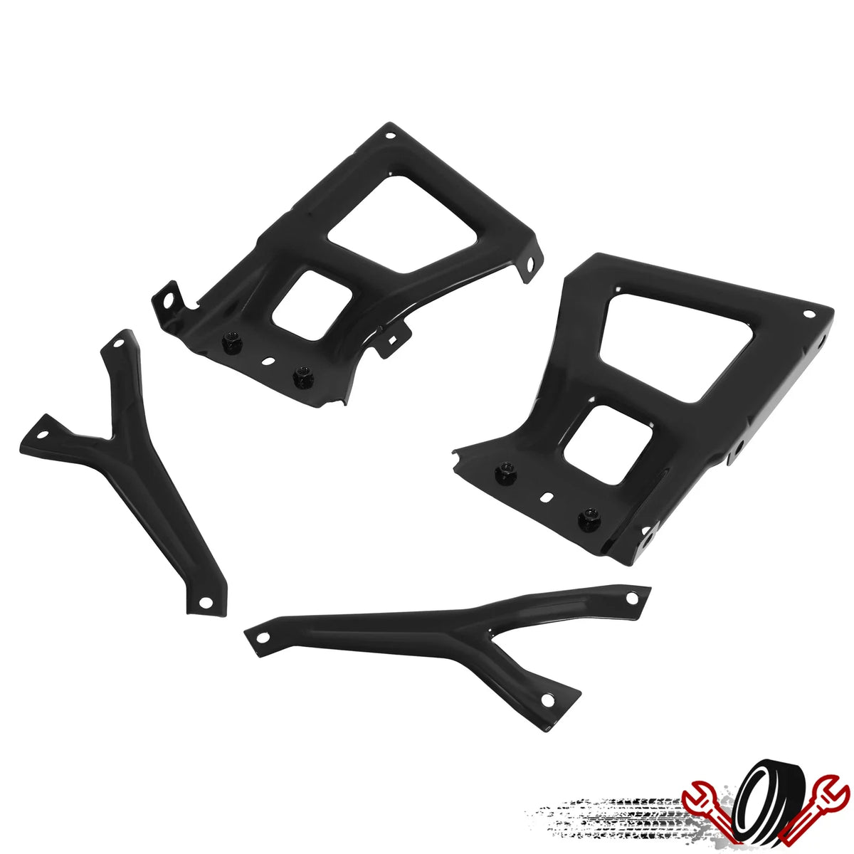 Set of 2 Rear Bumper Brackets for Dodge Ram 2500/3500 (2009–2018)