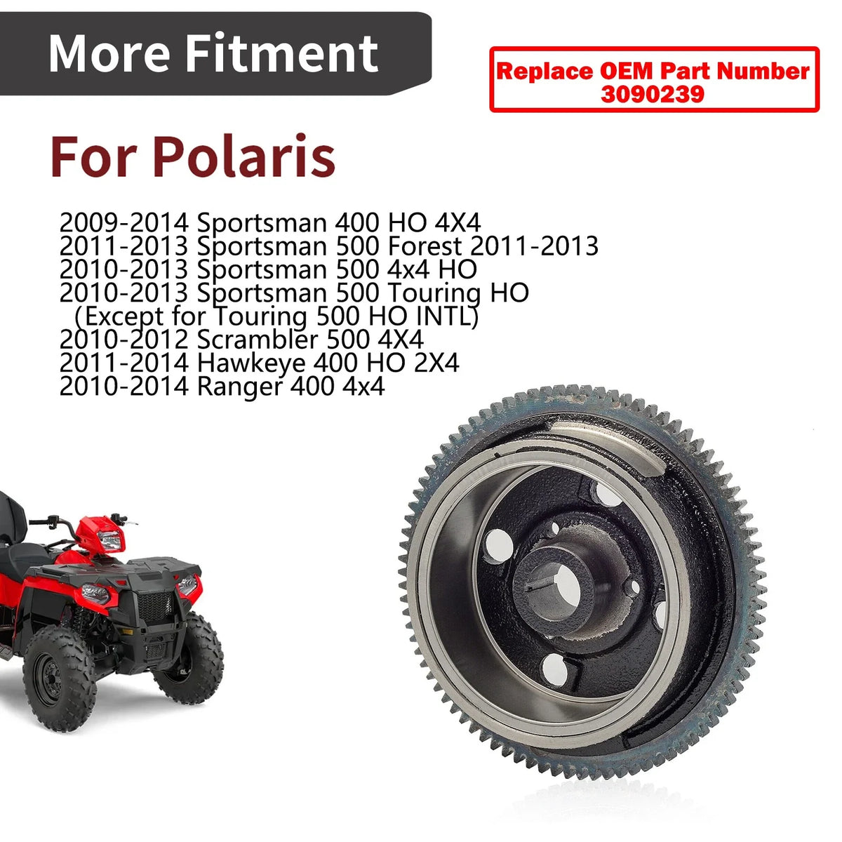 Magneto Rotor Flywheel for Polaris Sportsman 500 (2011–2013) 3090239