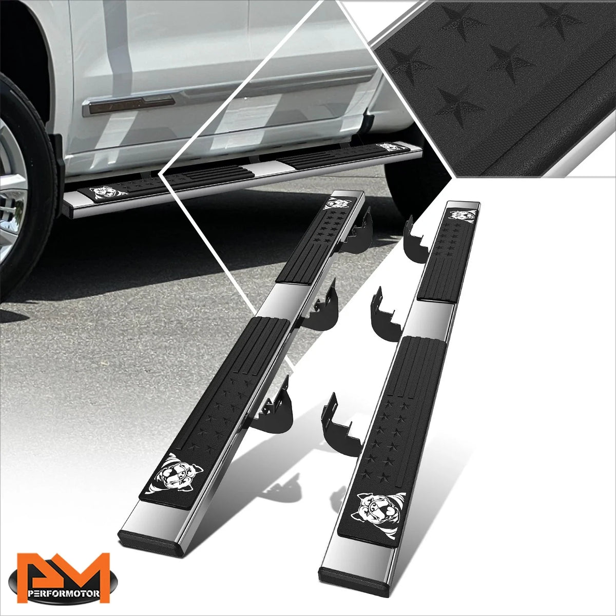 Custom Step Bar Running Board for 2009–2023 Dodge Ram Crew Cab