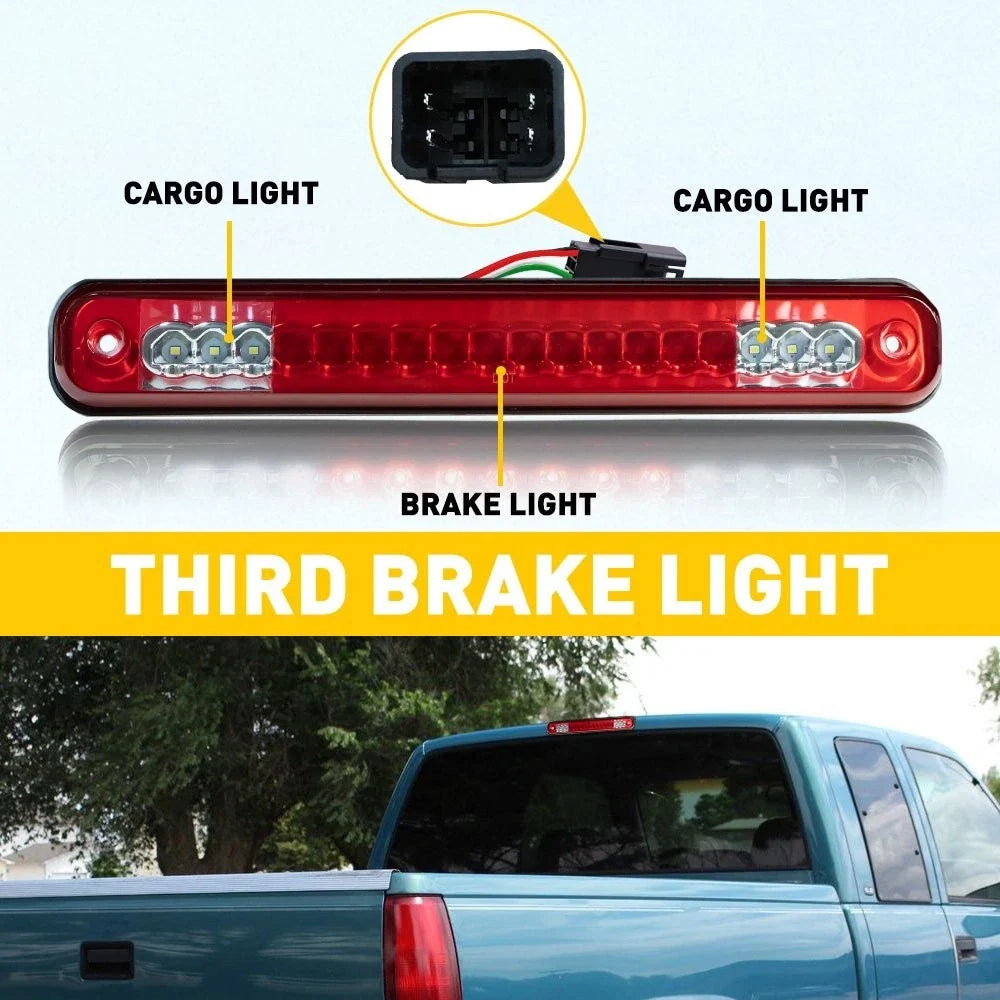 LED 3rd Brake Light for Chevy GMC C/K1500 Silverado Sierra (1988–1998) 16522433 EV