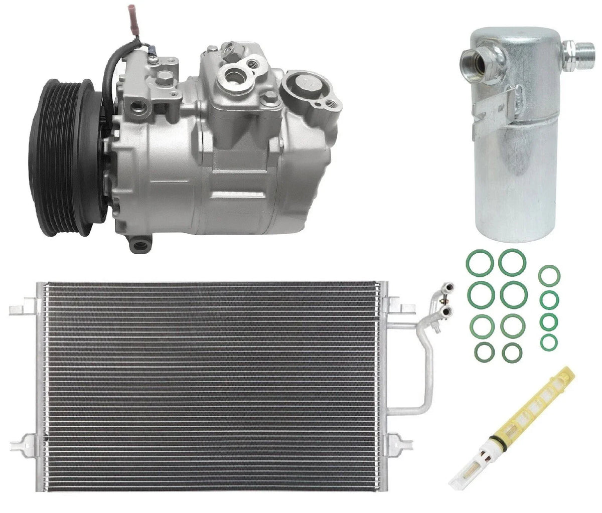 AC Compressor Kit With Condenser for Audi A8 Quattro 4.2L (2003–2009)