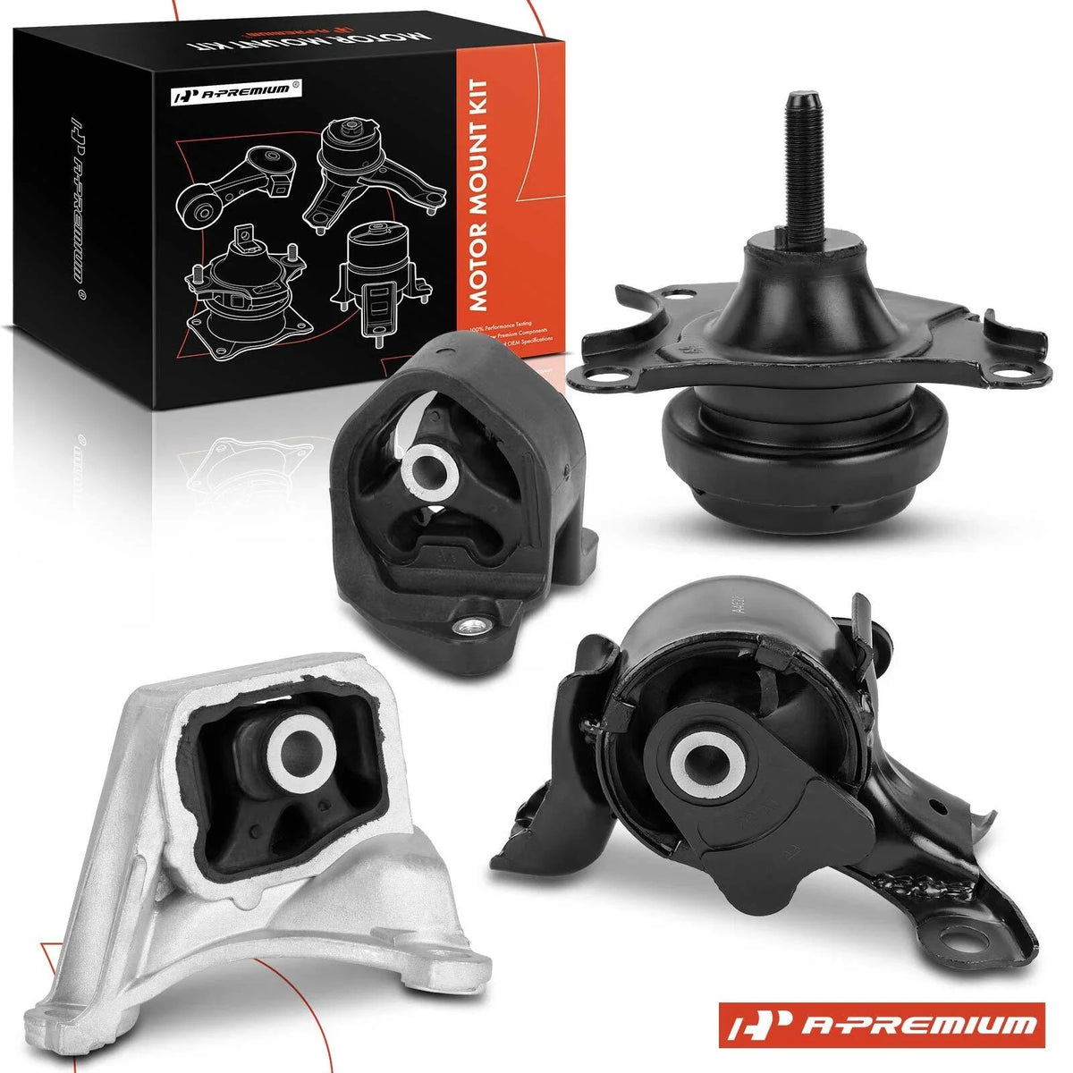Set of 4 Engine Motor & Transmission Mounts for Honda Element (2003–2010)