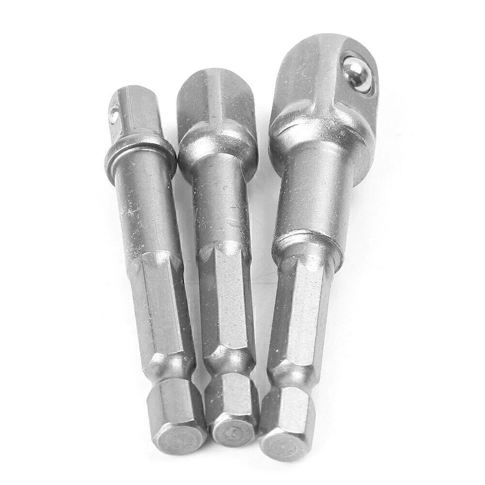 3X 65/67/73mm Socket Adapter Set for Impact Driver Drill Bits