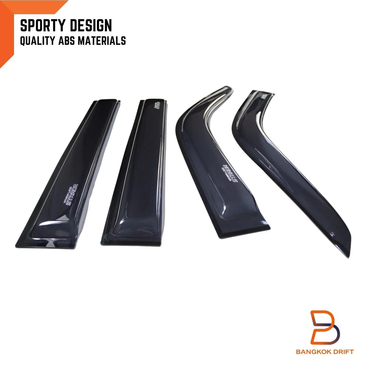 Window Visor Rain Guard - Weather Shield for Mitsubishi Triton MK (95-06)