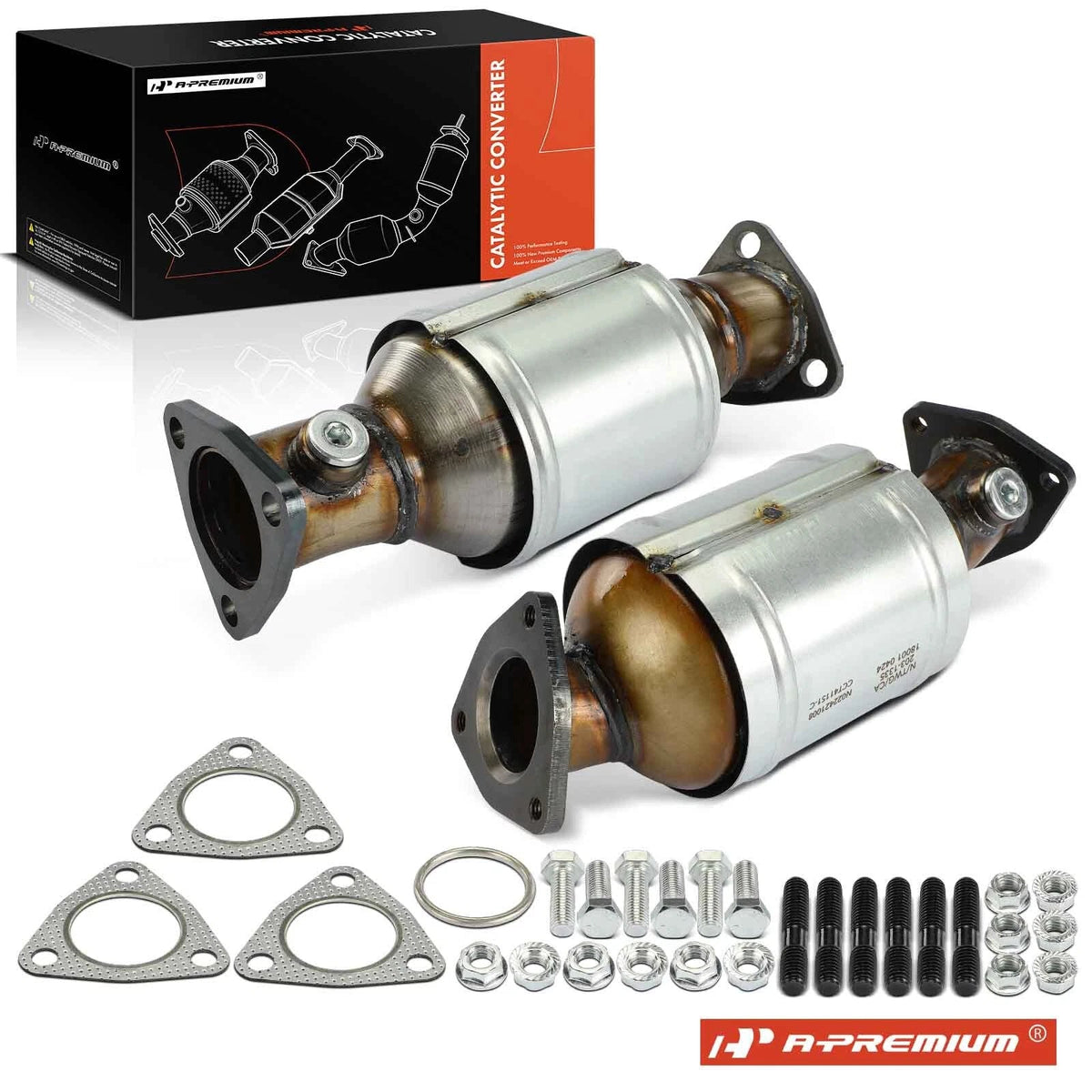 2X Front Catalytic Converter for Nissan Frontier, Xterra (1999–2001)