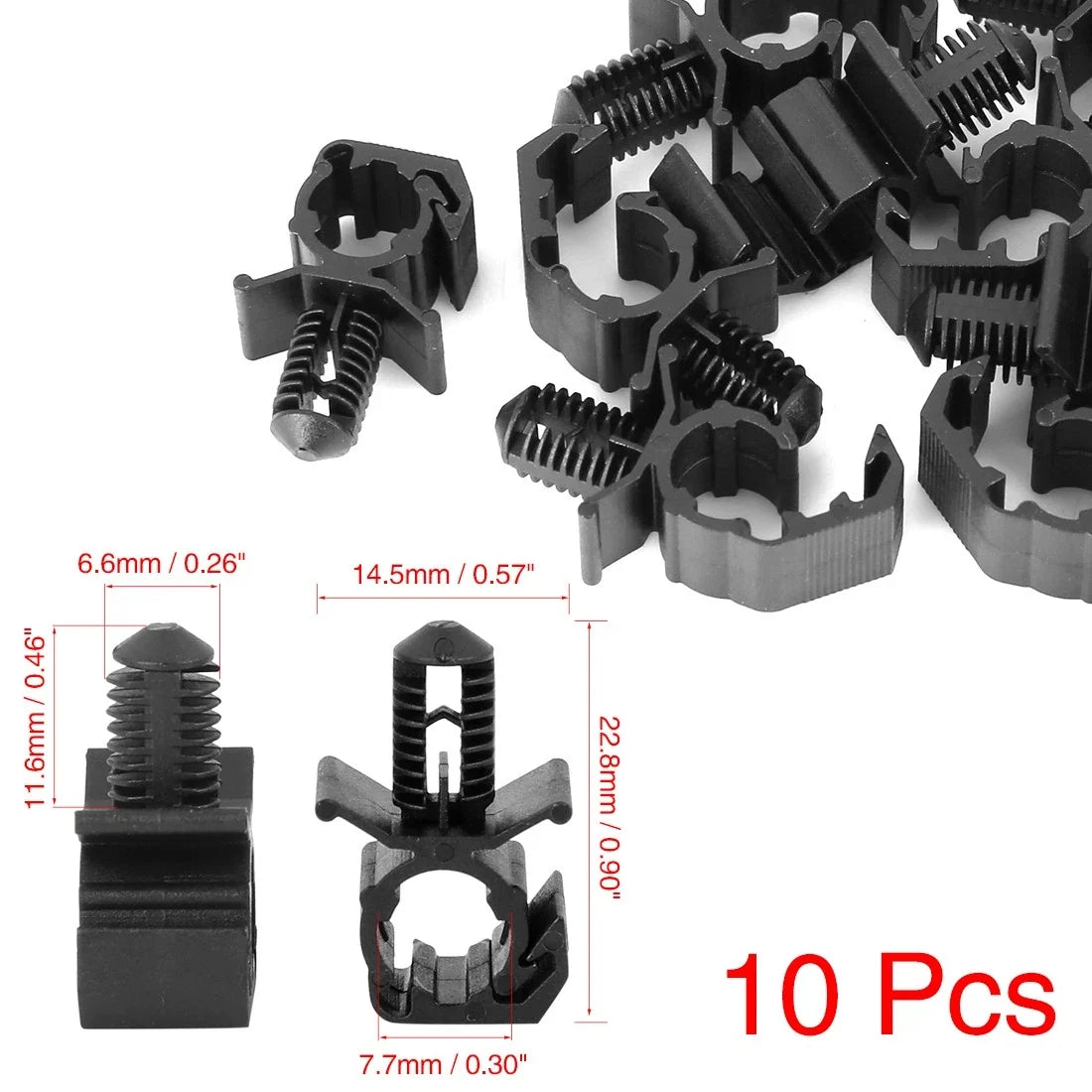 10pcs Wiring Harness Retainer Clip for Ford (22.8mm)