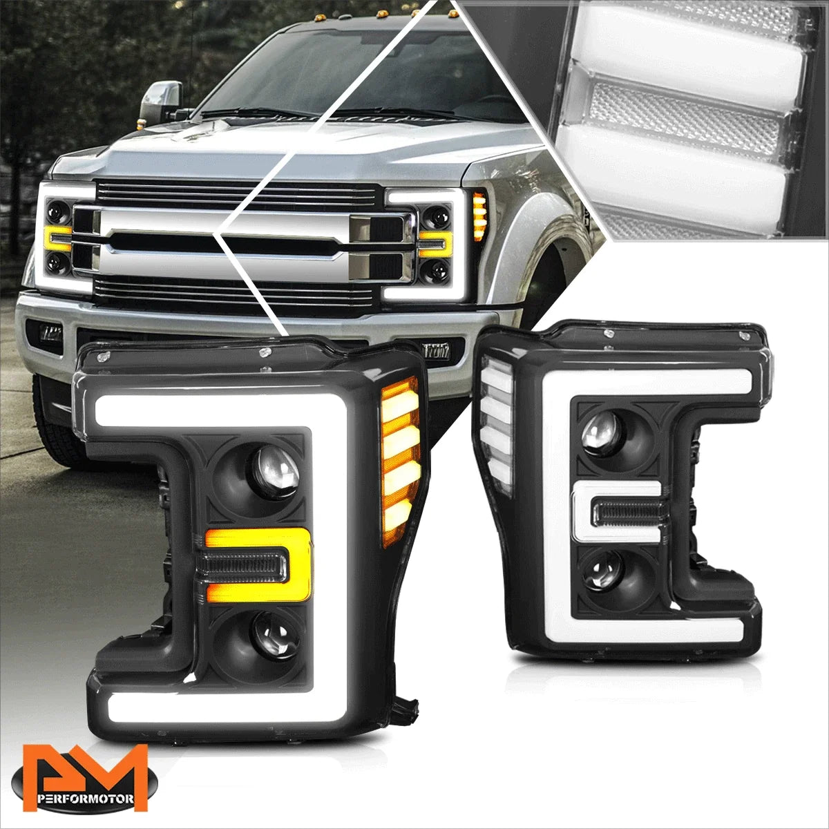 3D LED Dual Projector Headlight for Super Duty (2017-2019)