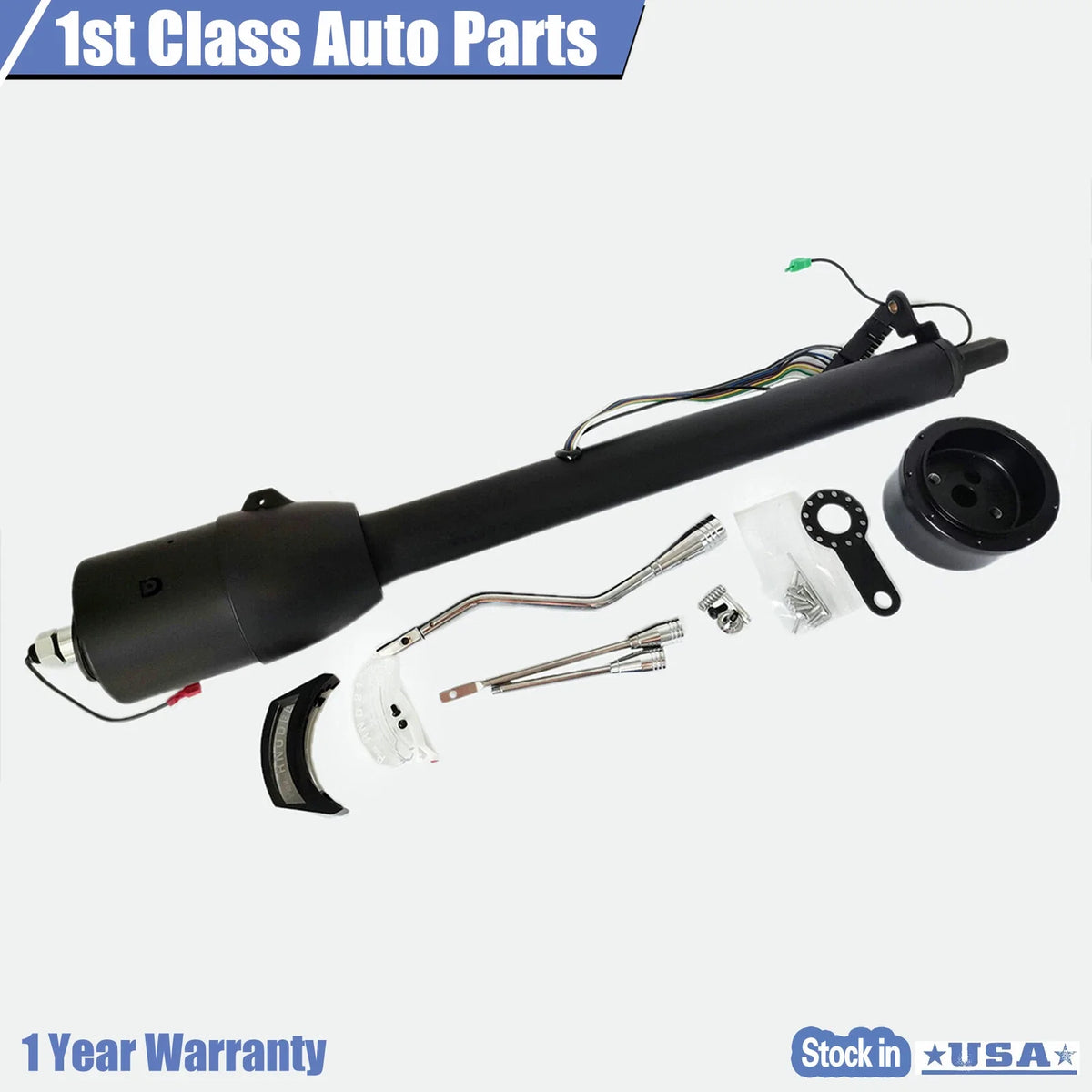 28" Black Tilt Automatic Steering Column for GM (Universal)