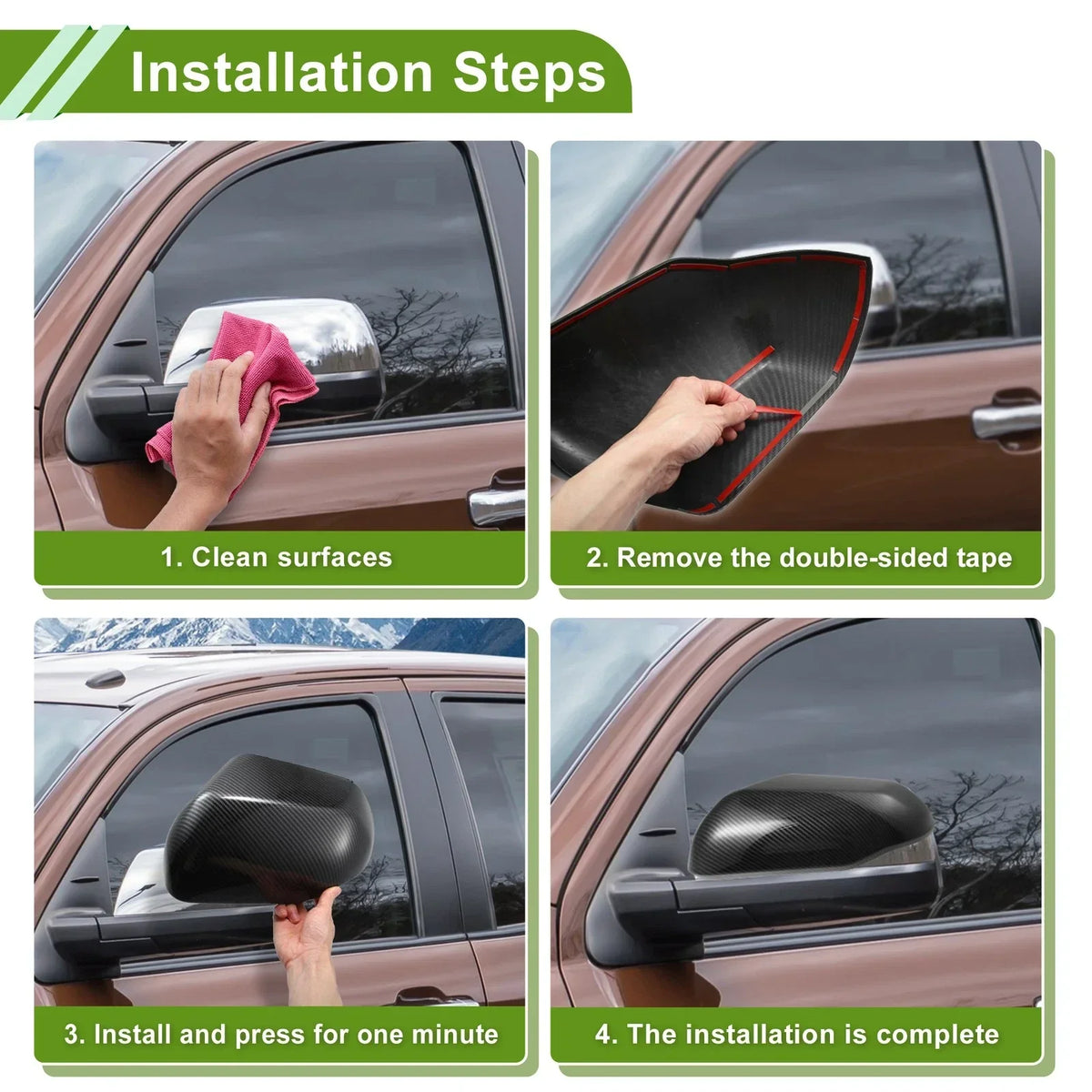 Replacement Black Mirror Cover Cap for W176 A-Class (2012-2017)