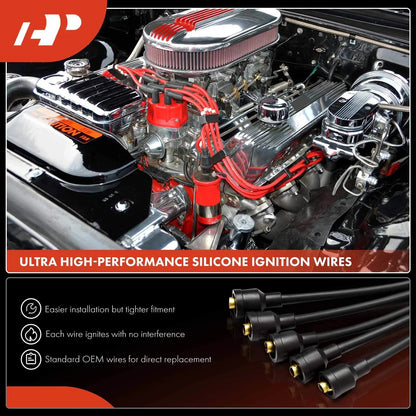 Spark Plug Wire Set - 10Pcs for Nissan Pathfinder 1987-1988