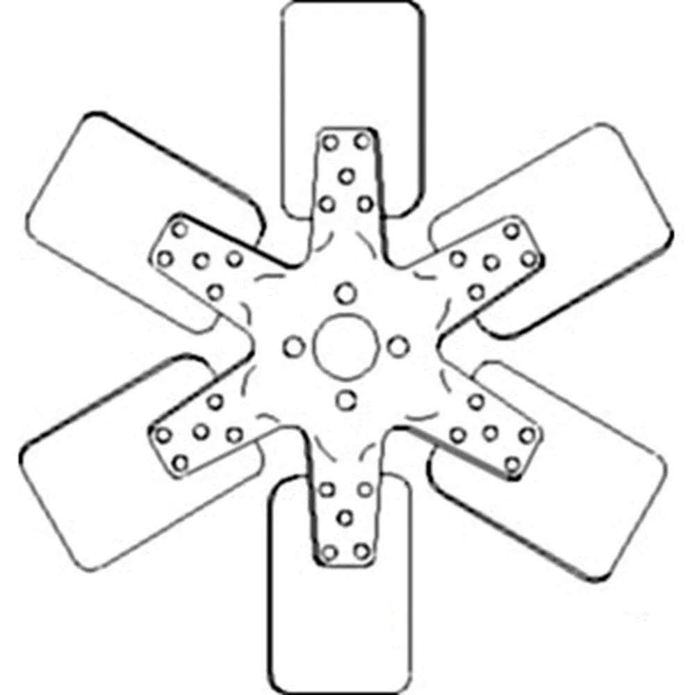 6 Blade Fan for Case IH International Harvester 480
