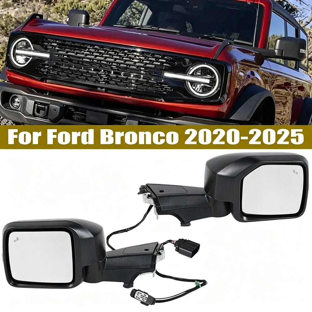 Side Mirrors with Blind Spot Camera and Heating for Ford Bronco 2020-2025