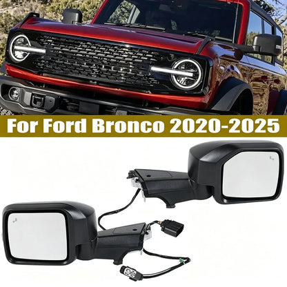Side Mirrors with Blind Spot Camera and Heating for Ford Bronco 2020-2025