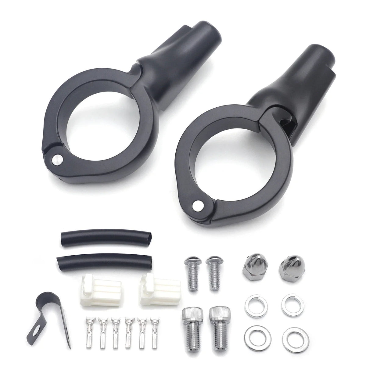 Turn Signal Relocation Kit - Flat Black for FXD Dyna 2008-2017