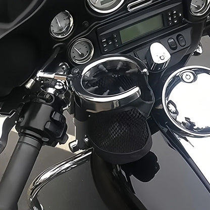 1.25" Handlebar Engine Crash Bar Drink Cup Holder for Harley (Universal)
