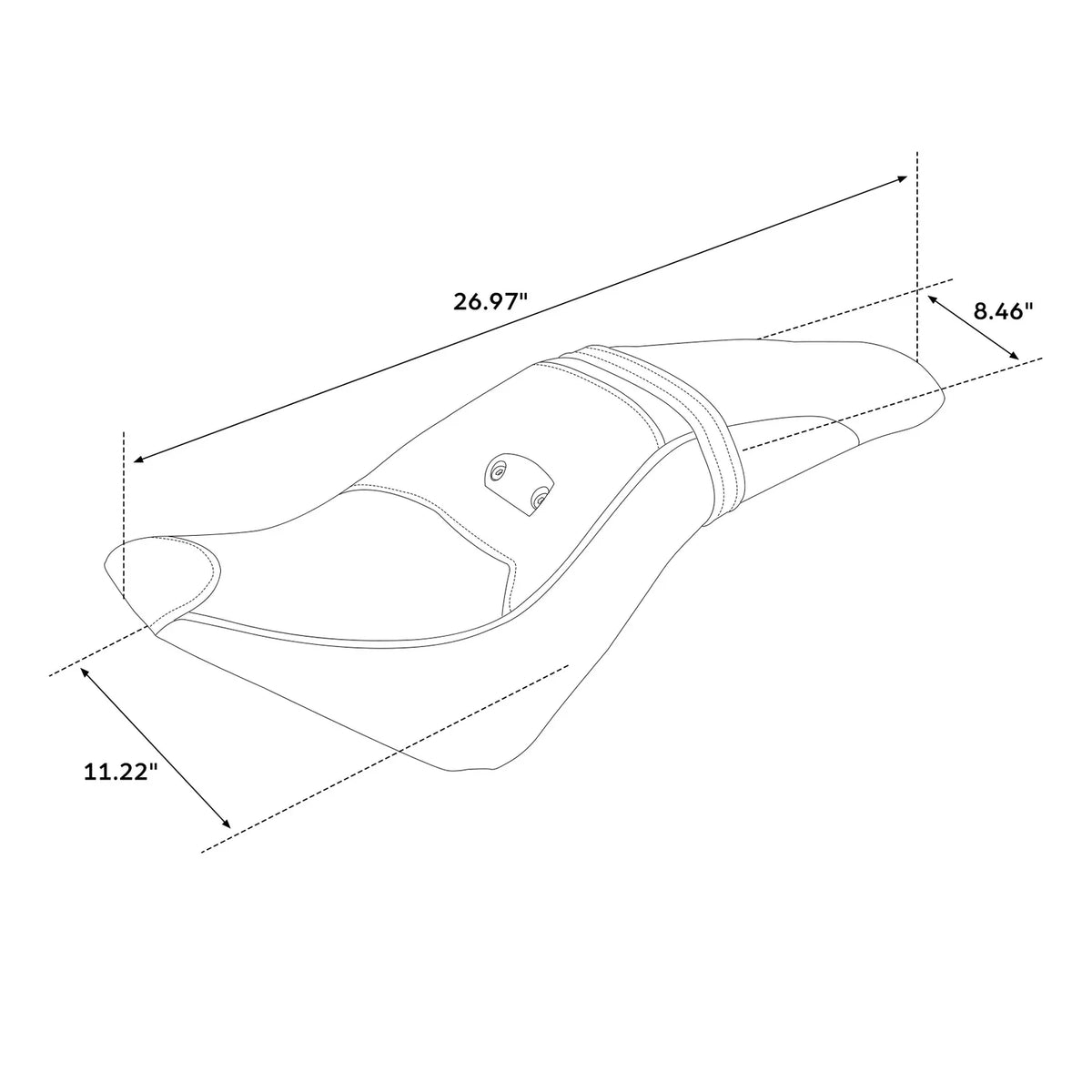 Two-Up Seat Compatible with Indian Scout Sixty (2019-2020)