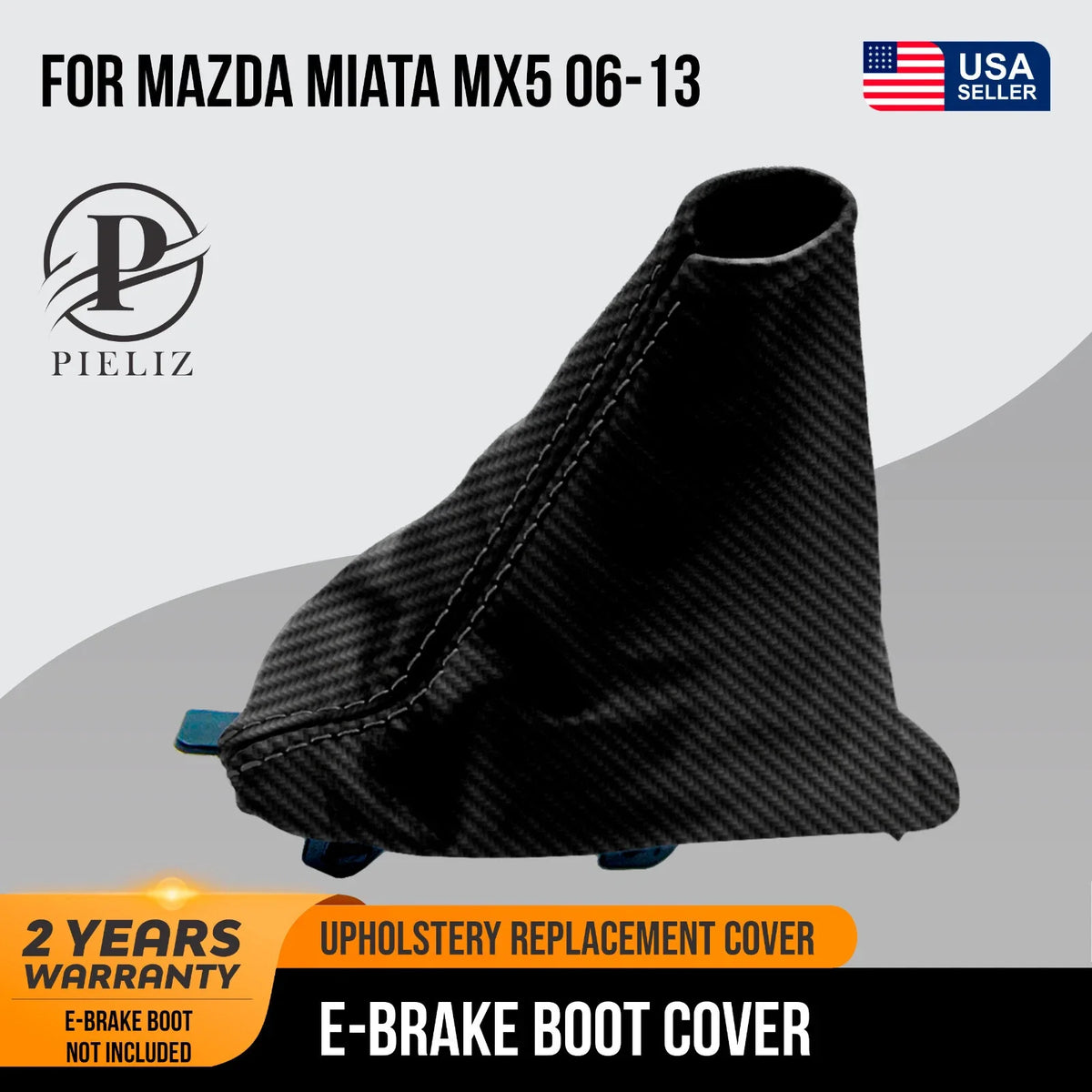 E Brake Boot Cover for Mazda Miata MX5 (2006–2013) Carbon Black