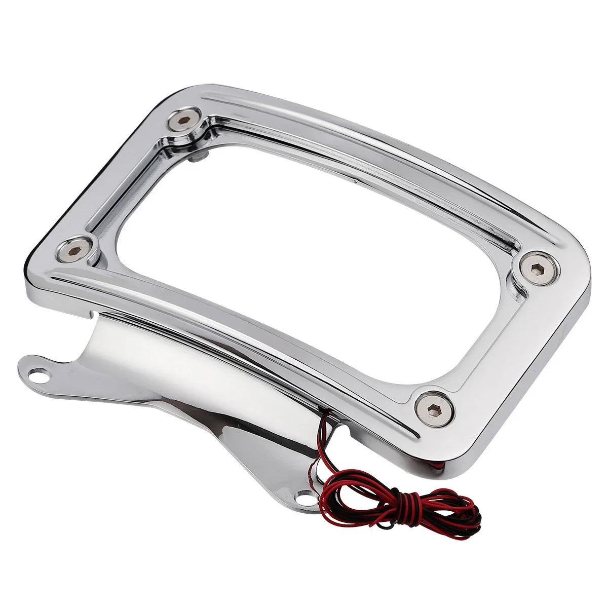 Curved Laydown License Plate Light for Harley Road King 2017-2023