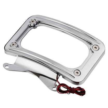 Curved Laydown License Plate Light for Harley Road King 2017-2023