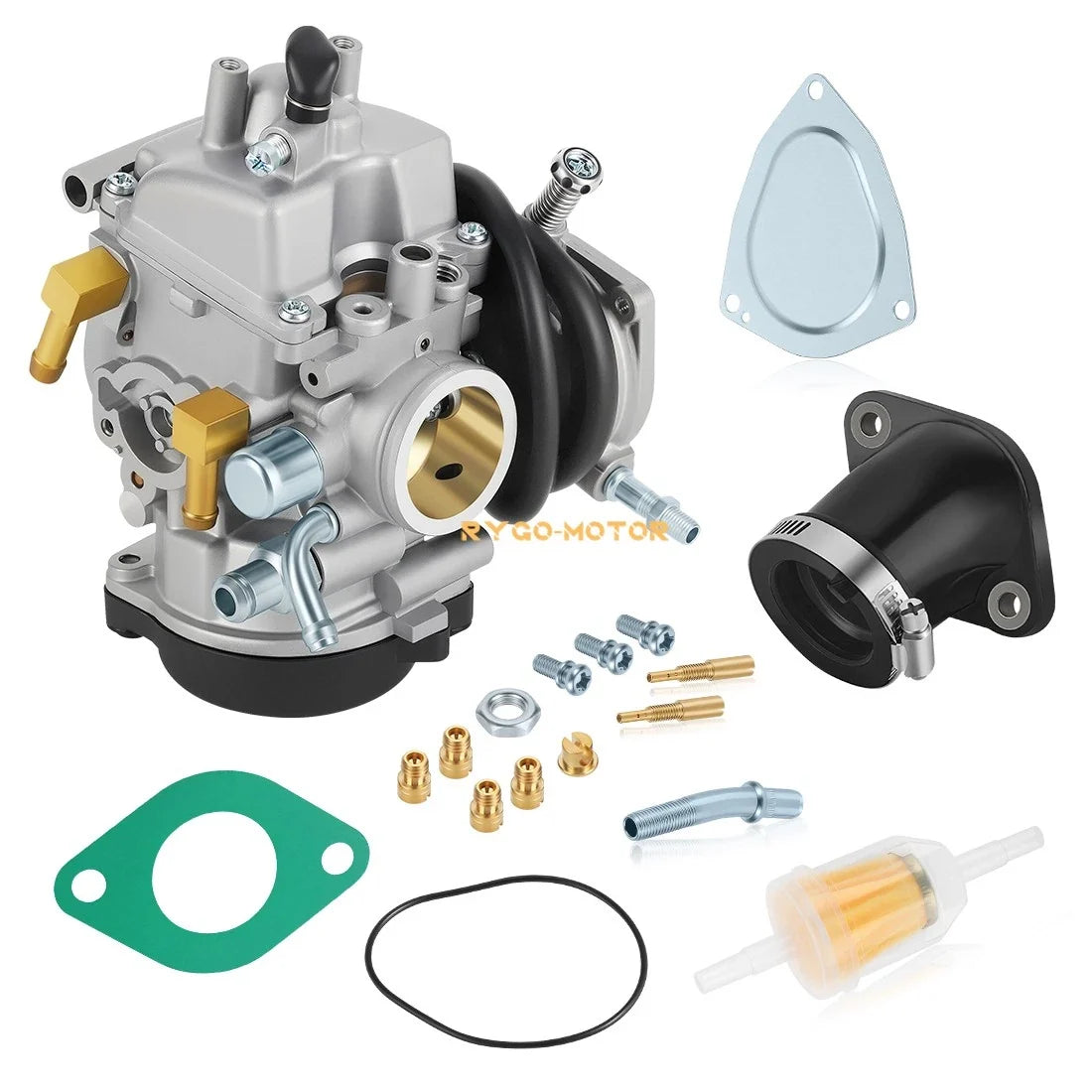Carburetor & Intake Boot for Suzuki LT-F250F LTF250 LTF300F (1999–2002)