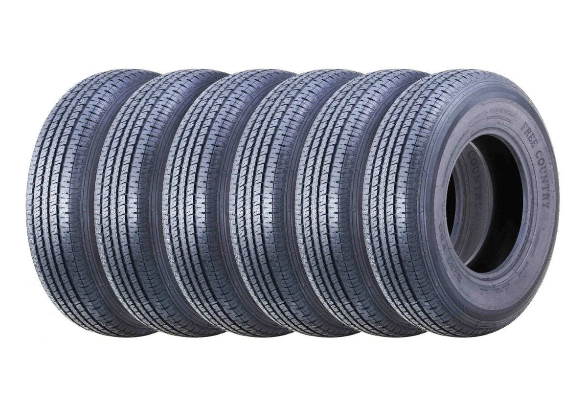6 Premium Trailer Tires ST235/80R16 (Load Range E, 10PR)