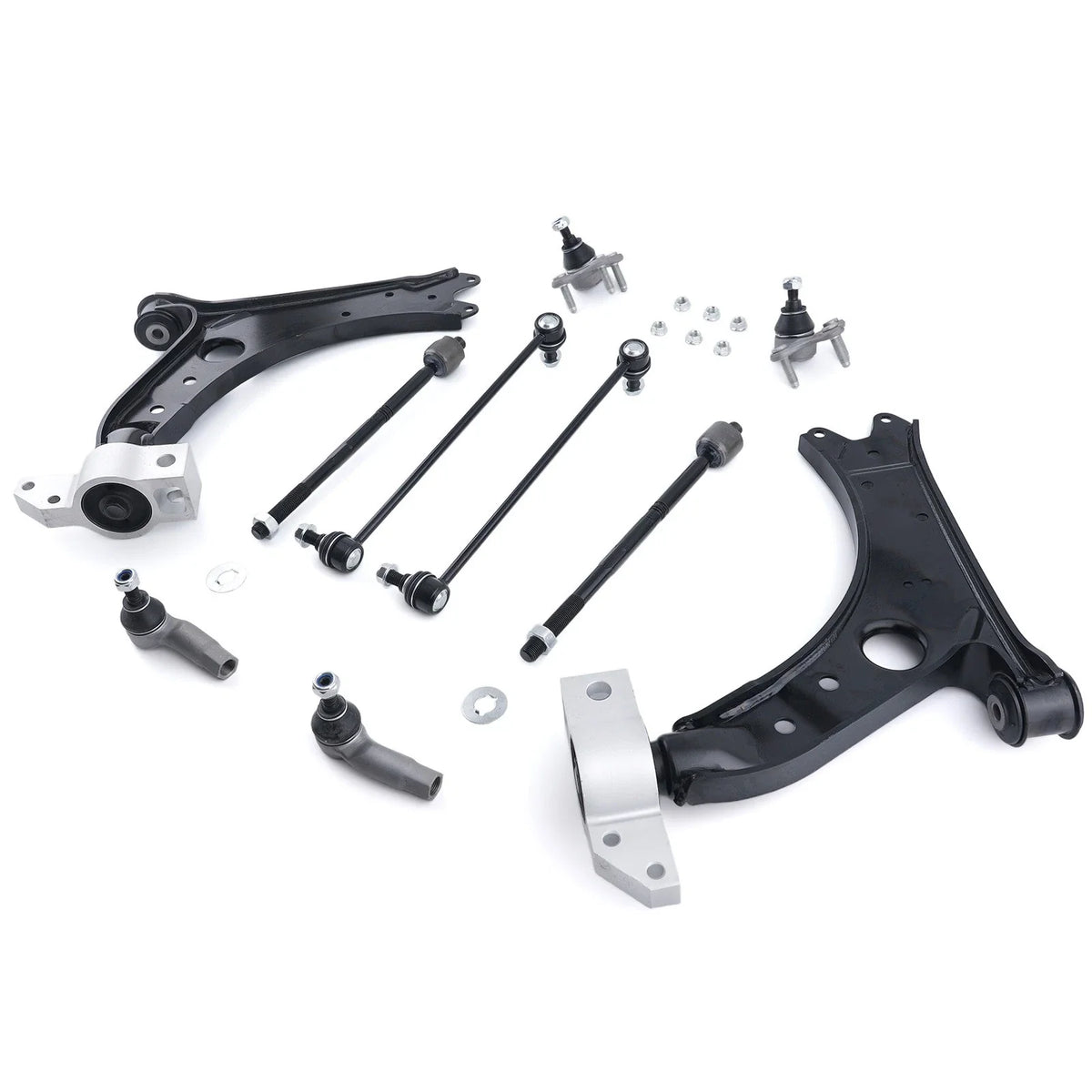Control Arm & Front Tie Rod with Ball Joints for Jetta Golf 2006-2013
