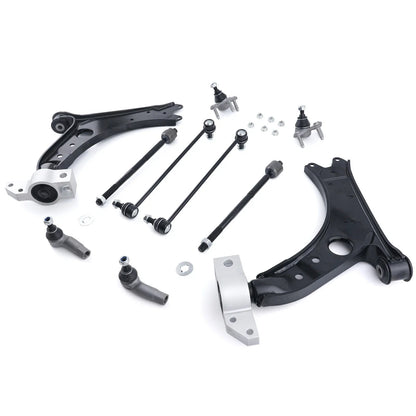 Control Arm & Front Tie Rod with Ball Joints for Jetta Golf 2006-2013