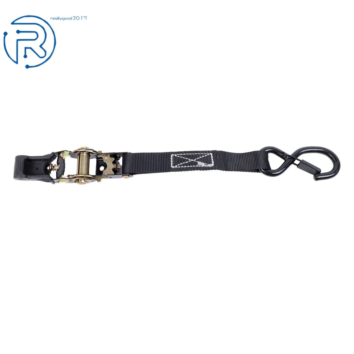 Set of 4 Tie Downs 1" × 15' Ratchet Straps 2200Lbs with S Hook Heavy Duty