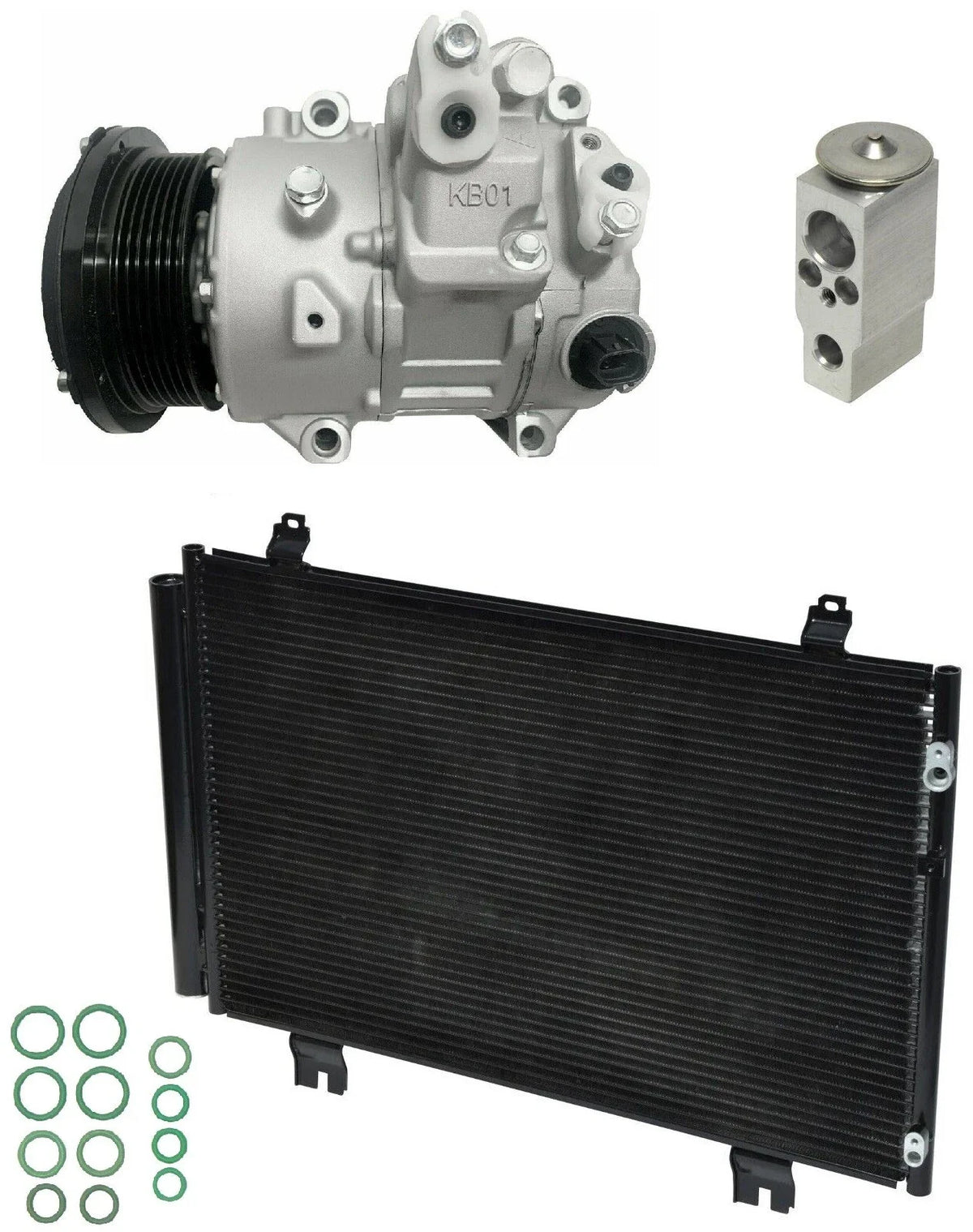 AC Compressor Kit With Condenser for Lexus LS460 4.6L (2012–2012)