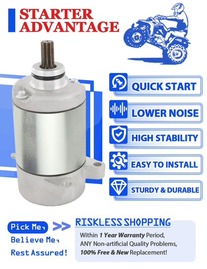 Starter with Relay & Switch for Rancher 400 Honda TRX400FGA 2004-2007