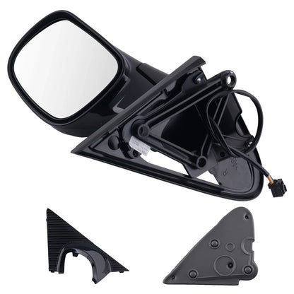 2004-2007 Dodge Caravan SXT Right Rear View Mirror Black Manual Fold