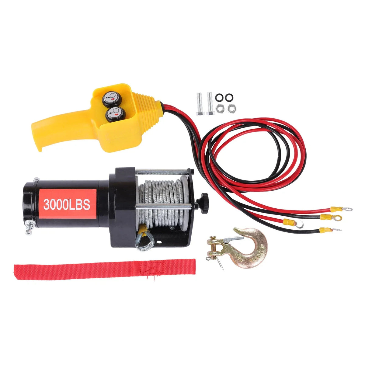 Electric Winch 3000lb 12VDC for 32ft Cable Length