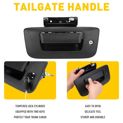 Handle with Bezel & Lock Kit for 2007-2013 GMC Sierra Tailgate