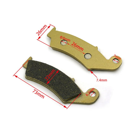 Front Brake Pad Set for Honda CR125 CR250 CR500 R CRM250 (1987–2001) - HTT12