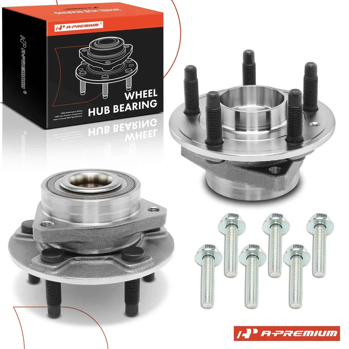 2X Front or Rear Wheel Hub & Bearing Assembly for Chevy Equinox, Impala (2005–2020)