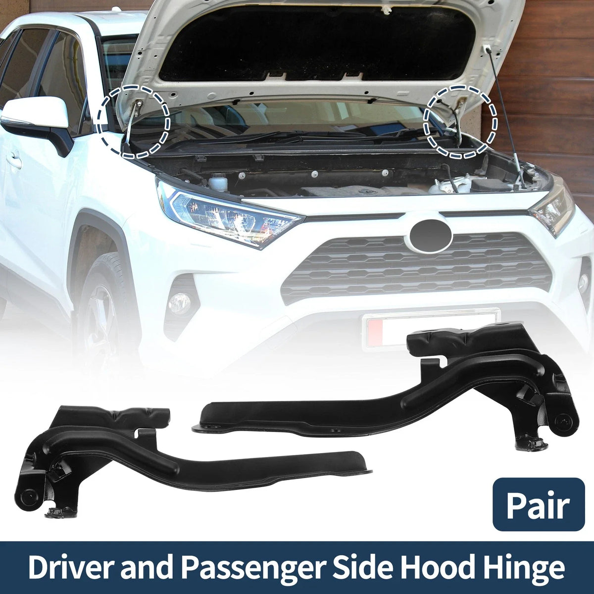 Hood Hinges for Kia Optima (2011–2016) No. 791102T000 - 1 Pair