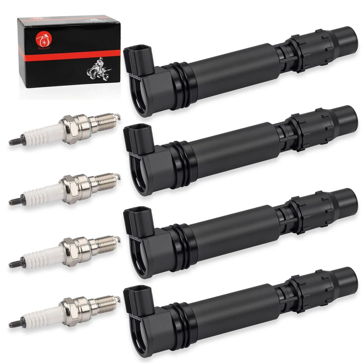 Set of 4 Ignition Coils and Iridium Spark Plugs for CBR1000RR 2004-2007
