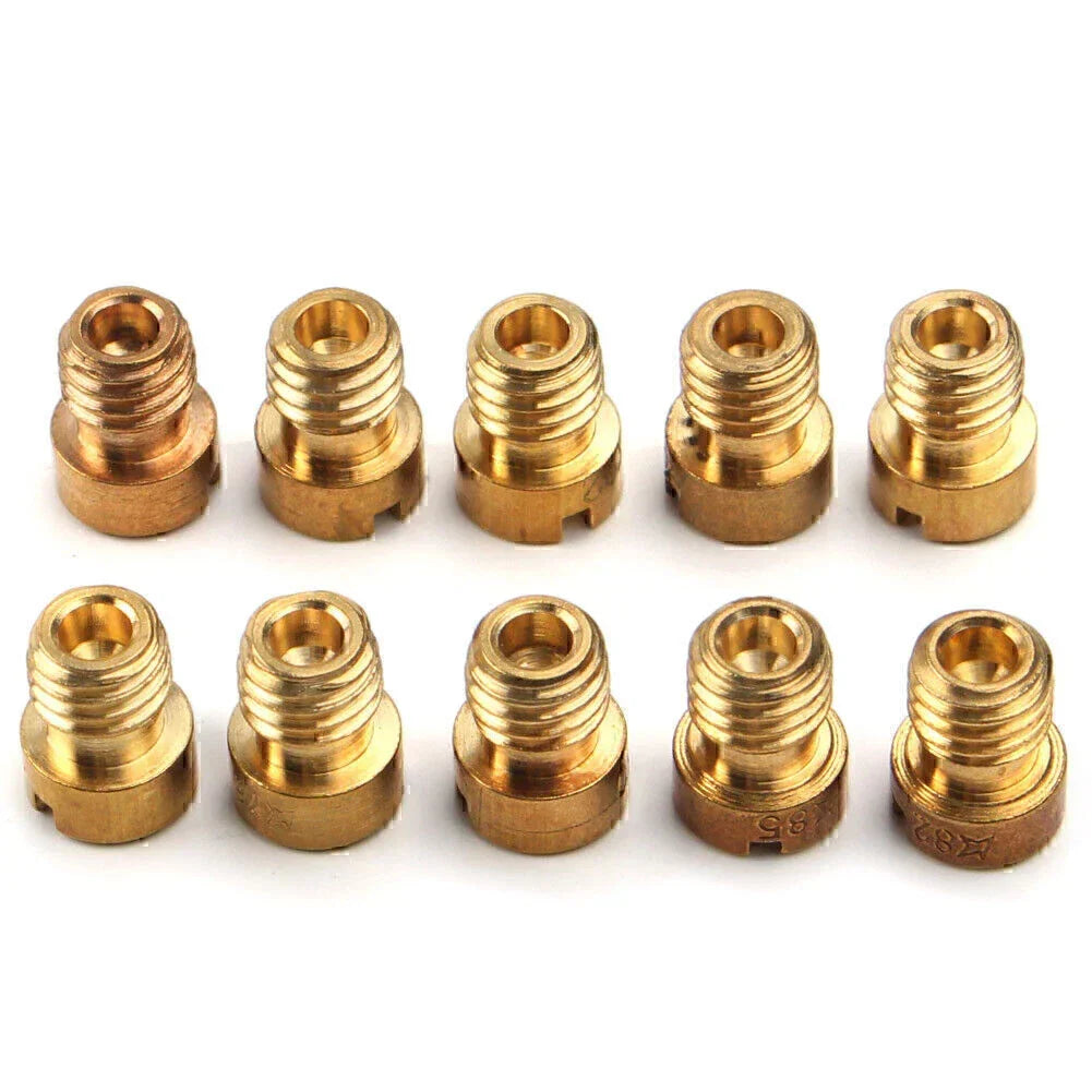 10 Pcs Nozzle Set - 5MM Main Jets for Dellorto Carburetor (75-98)