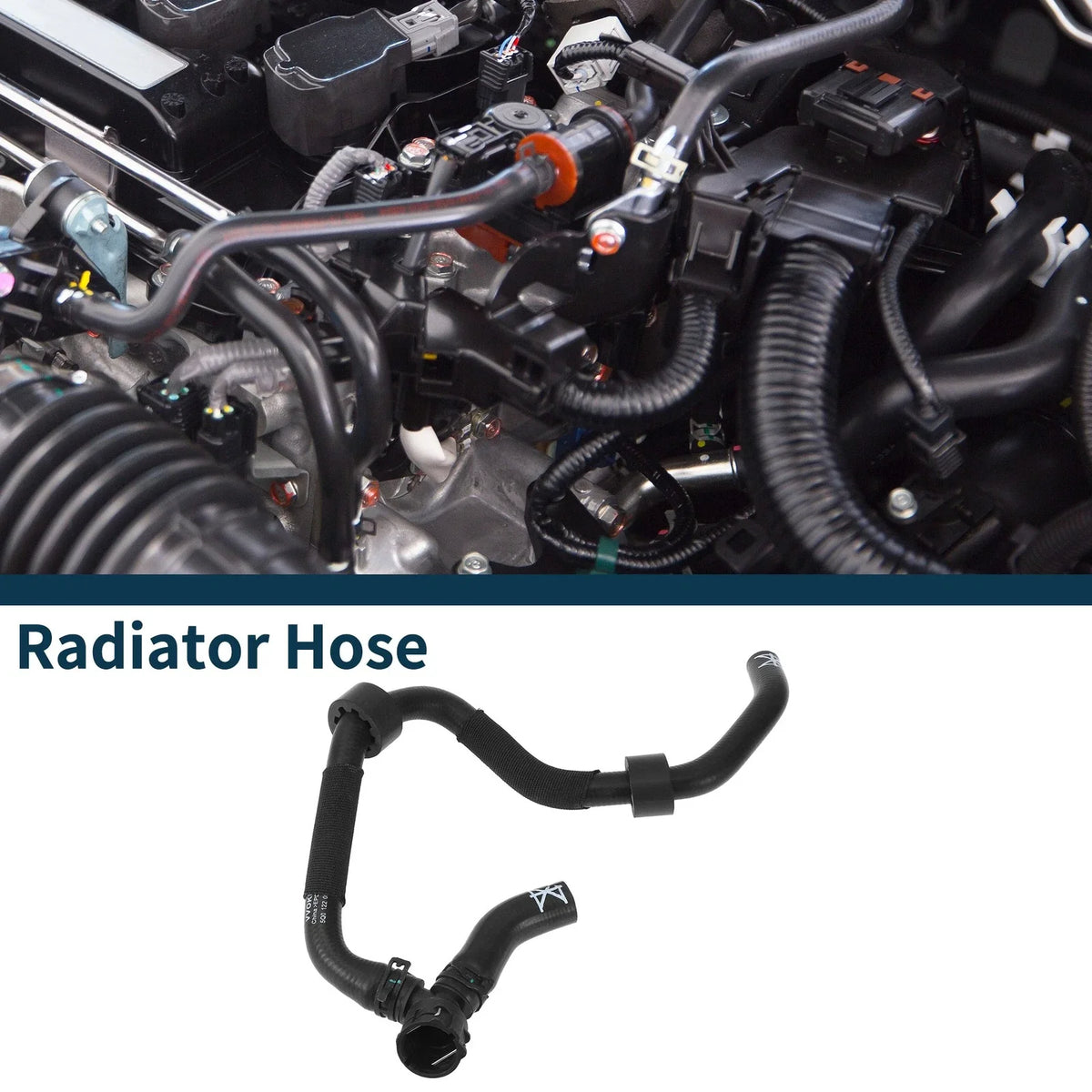 Radiator Hose Coolant Pipe for Volkswagen Golf Alltrack (2017–2019) Rubber