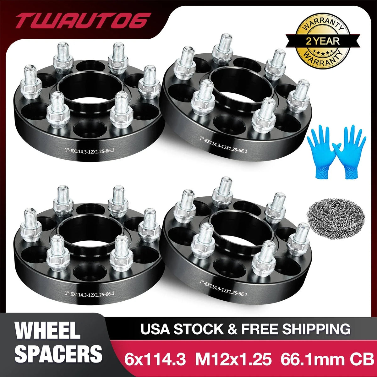 Hubcentric Wheel Spacers 4PC for Nissan Trucks (2012–2024)