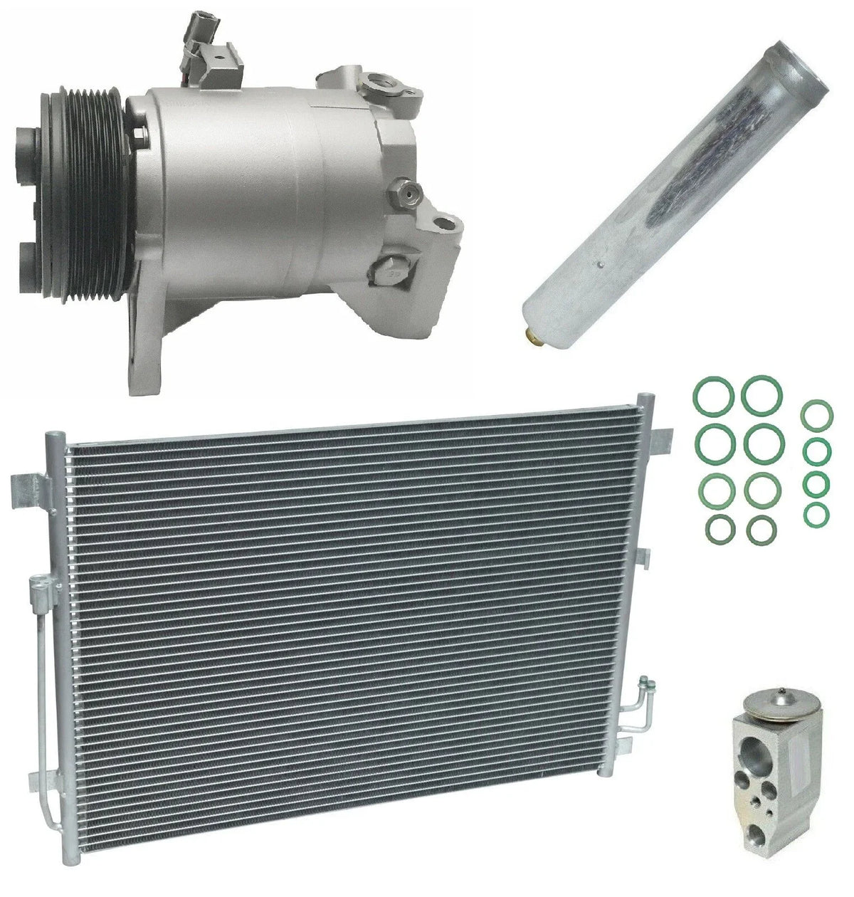 AC Compressor Kit With Condenser Replacement for Nissan Quest (2016–2020)