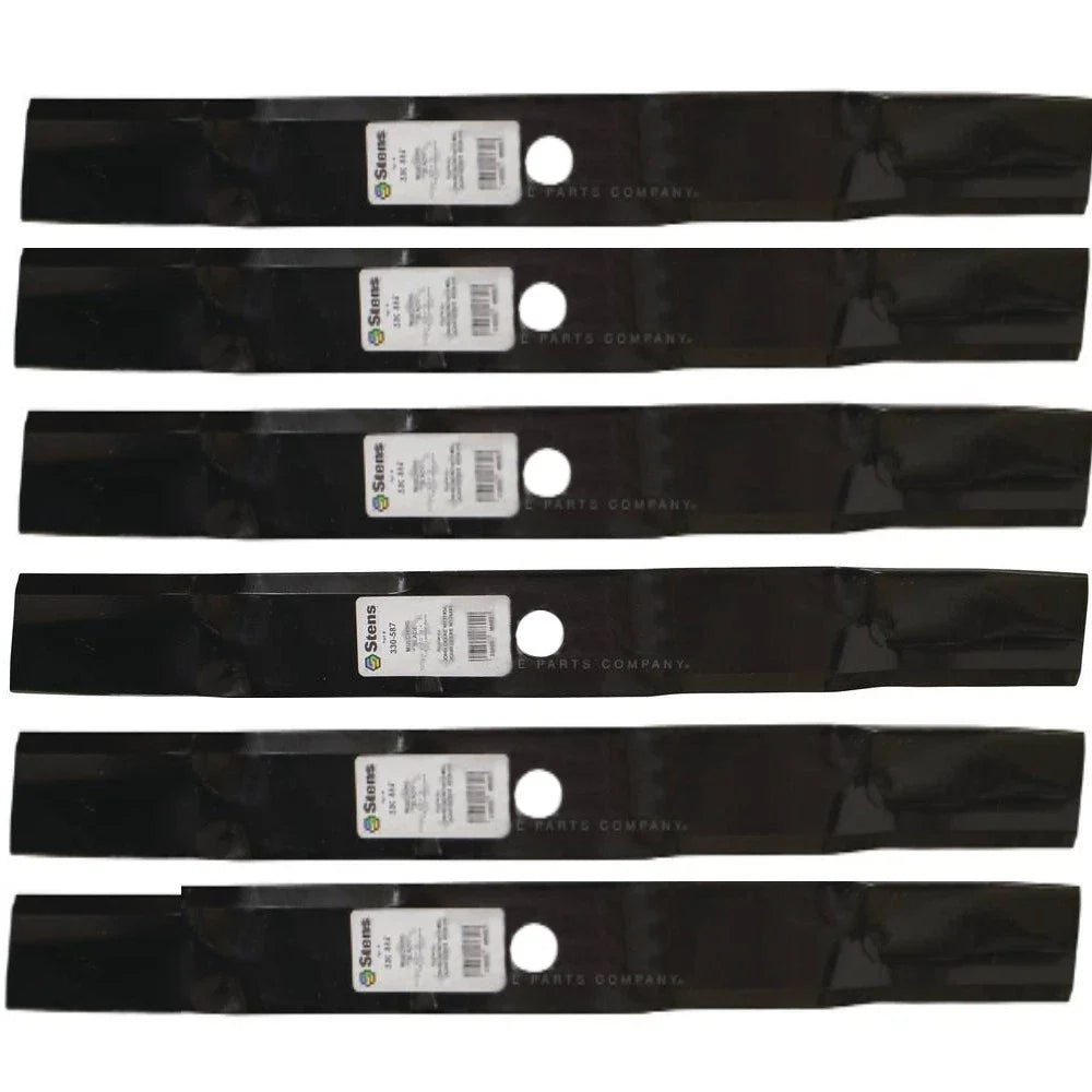 6X Mulching Blades for John Deere (Replaces M128485)