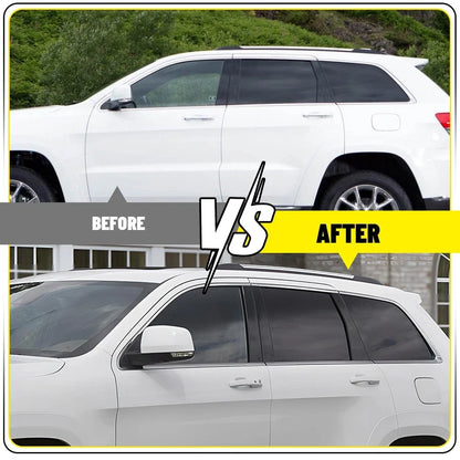6-Piece Set of Door Pillar Post Trim for Jeep Grand Cherokee 2011-2021