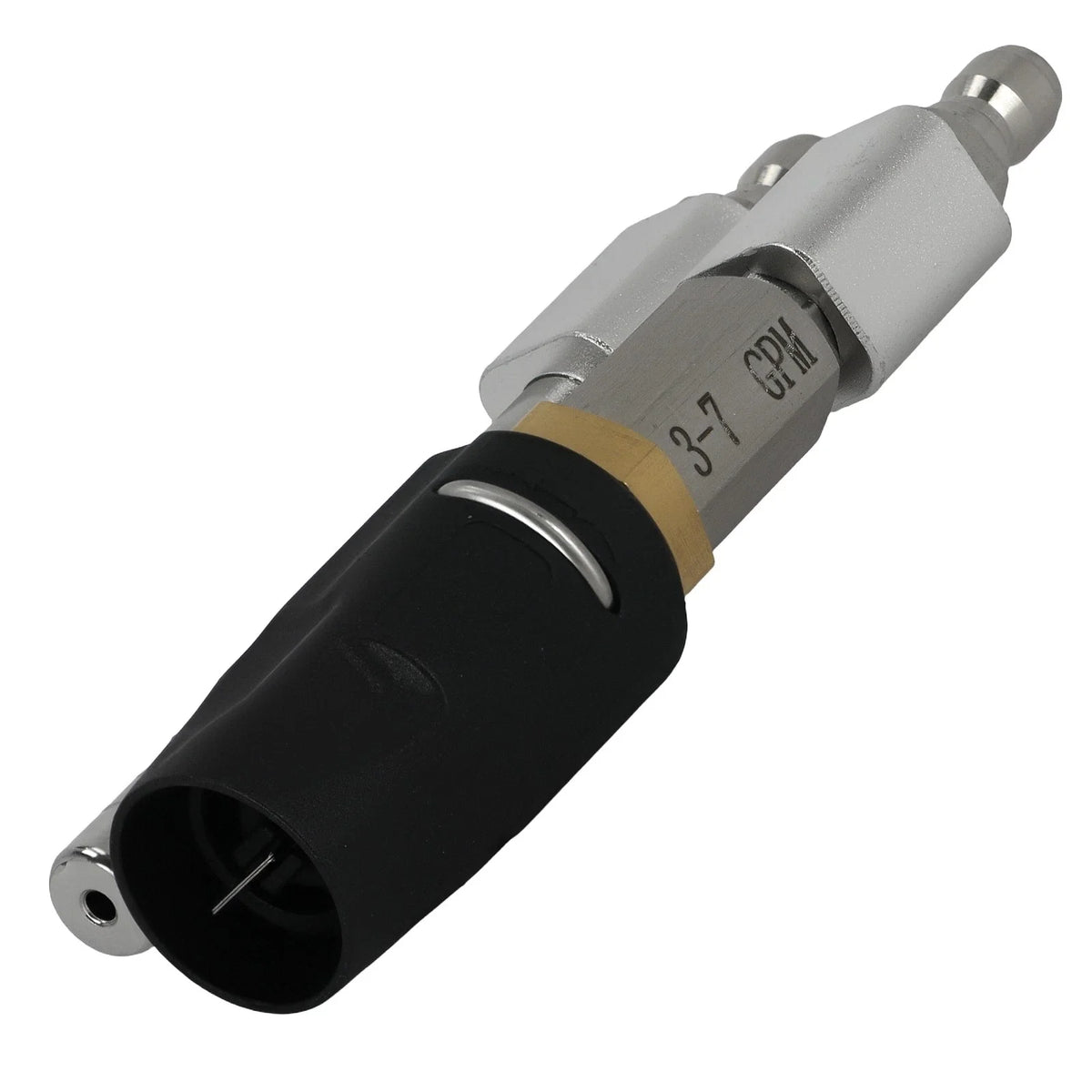 2-in-1 Brass Soft Wash Nozzle for Pressure Washer (6000 PSI, 0-60° Adjustable)