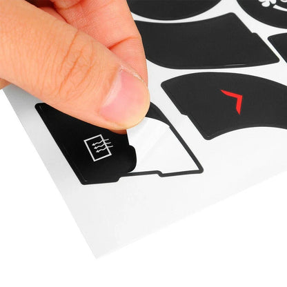 A/C Climate Control Button Repair Decals for Chrysler 200 (2014-2017)