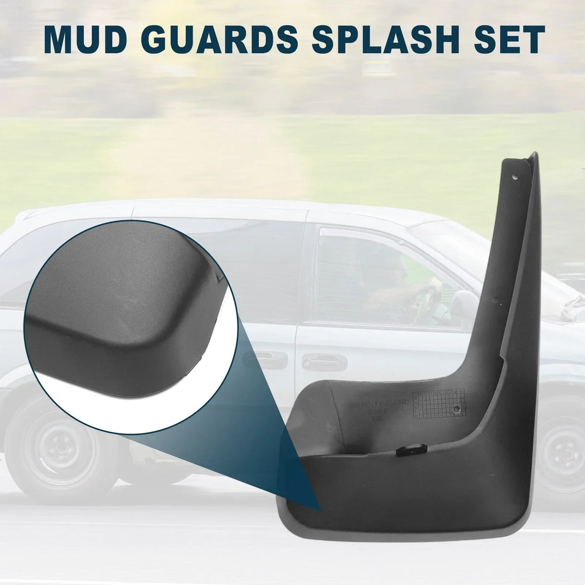 Mud Flap Splash Guards for Dodge Grand Caravan (2011–2019)