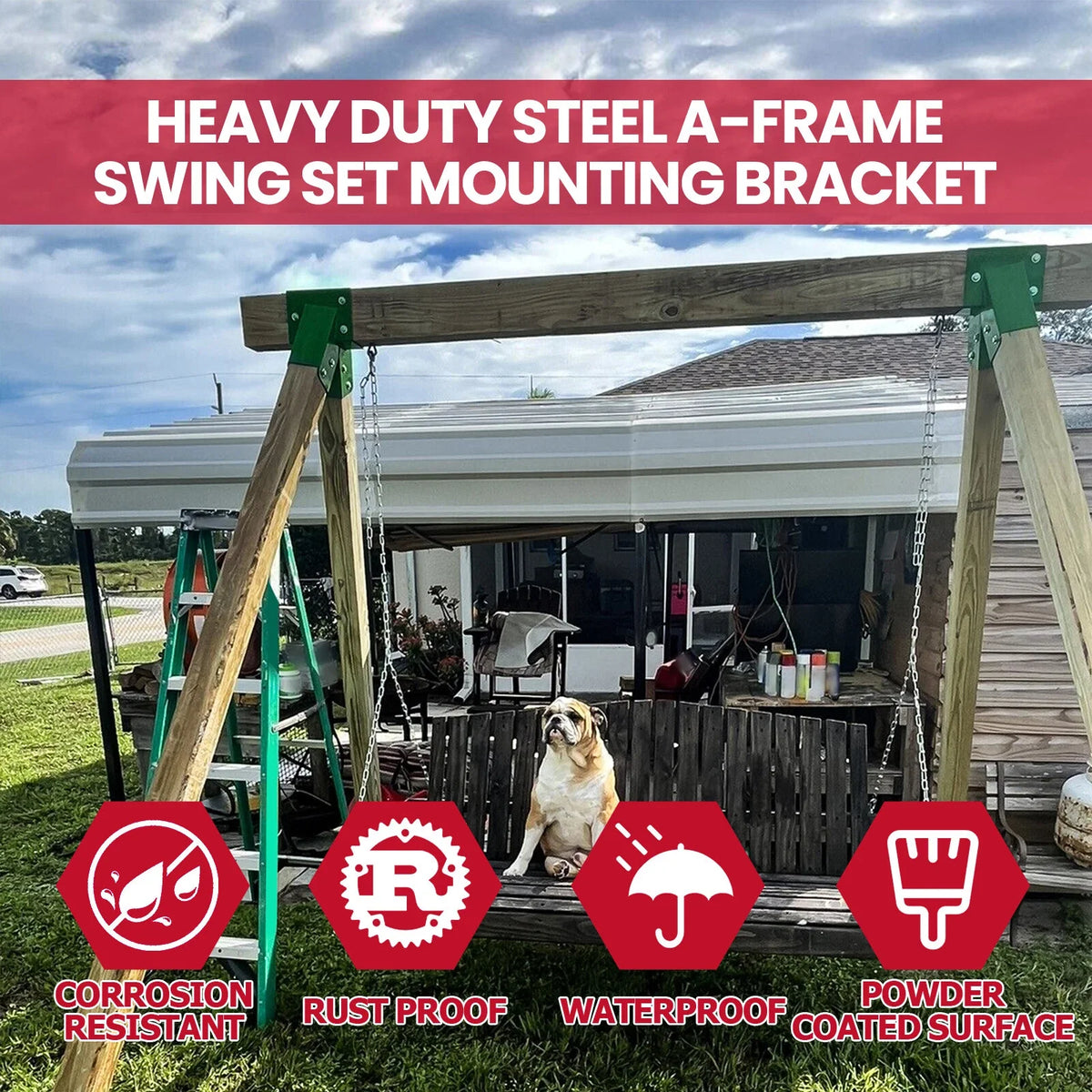 Swing Set A-Frame Bracket Set (1-2-3) - 2 Pieces