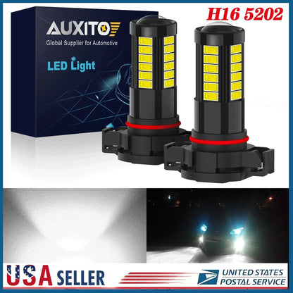 6500K AUXITO H16 LED Fog Light Bulb for Toyota N70 Hilux