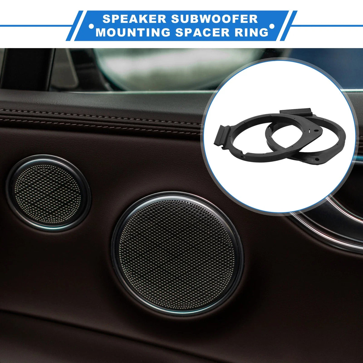 2X Speaker Spacer Ring Adapter for Hummer H2 (2003–2009) 6.5''